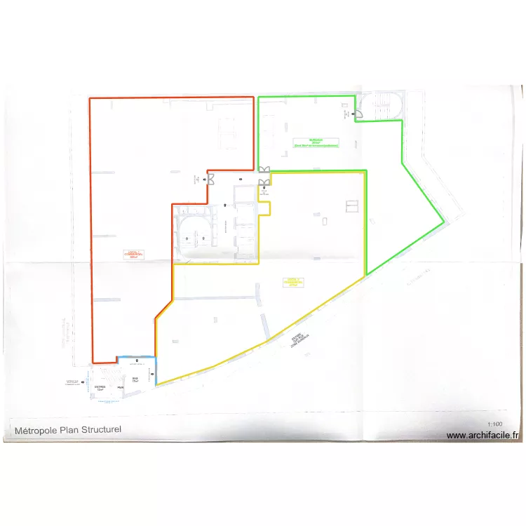 LOCAL METROPOLE (MC). Plan de 