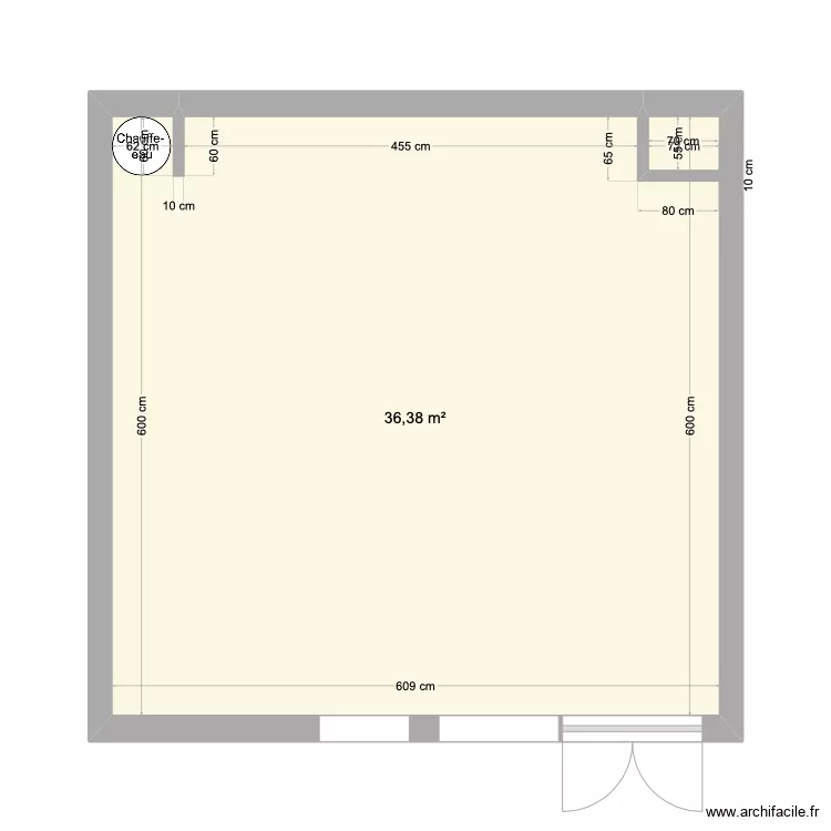 Plan initial local CMCT. Plan de 