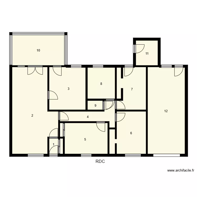 184843 POTHION. Plan de 