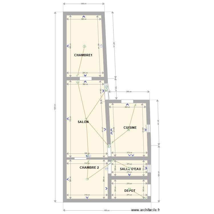 depandance. Plan de 0 pièce et 0 m2