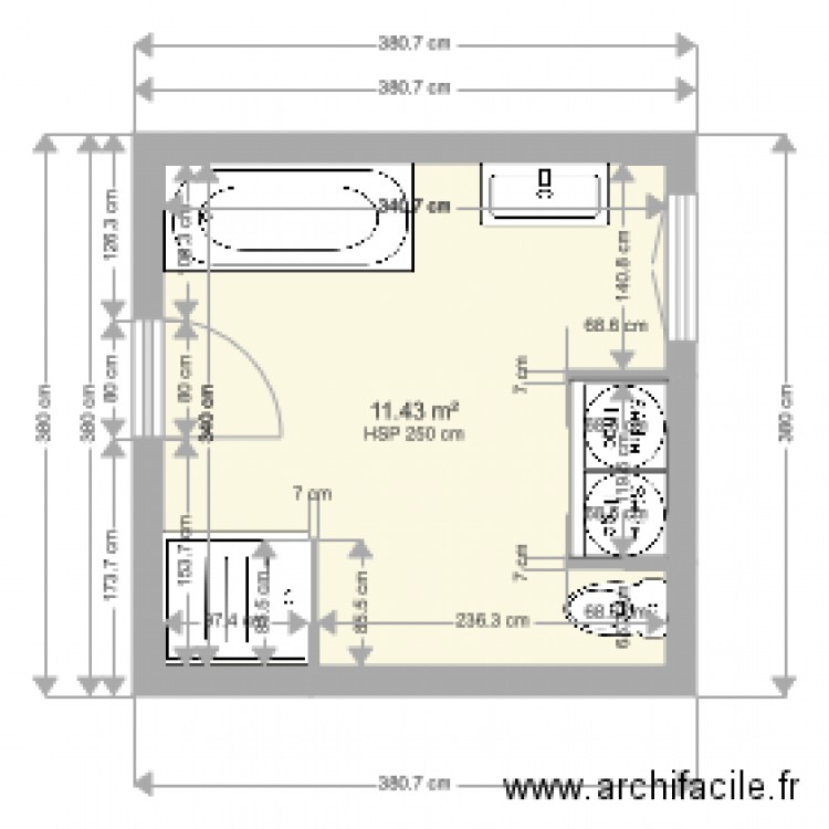 mille salle de bain. Plan de 0 pièce et 0 m2