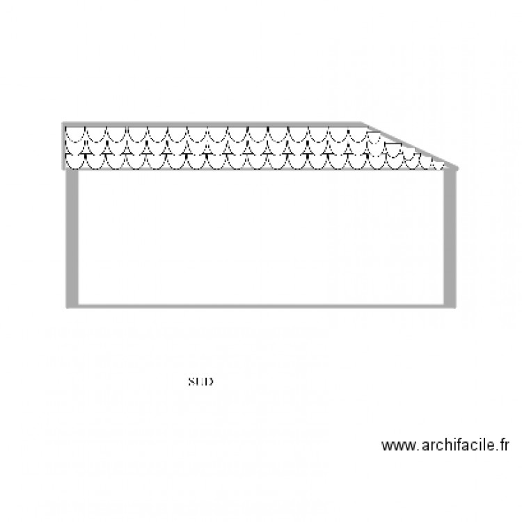 Facade SUD. Plan de 0 pièce et 0 m2