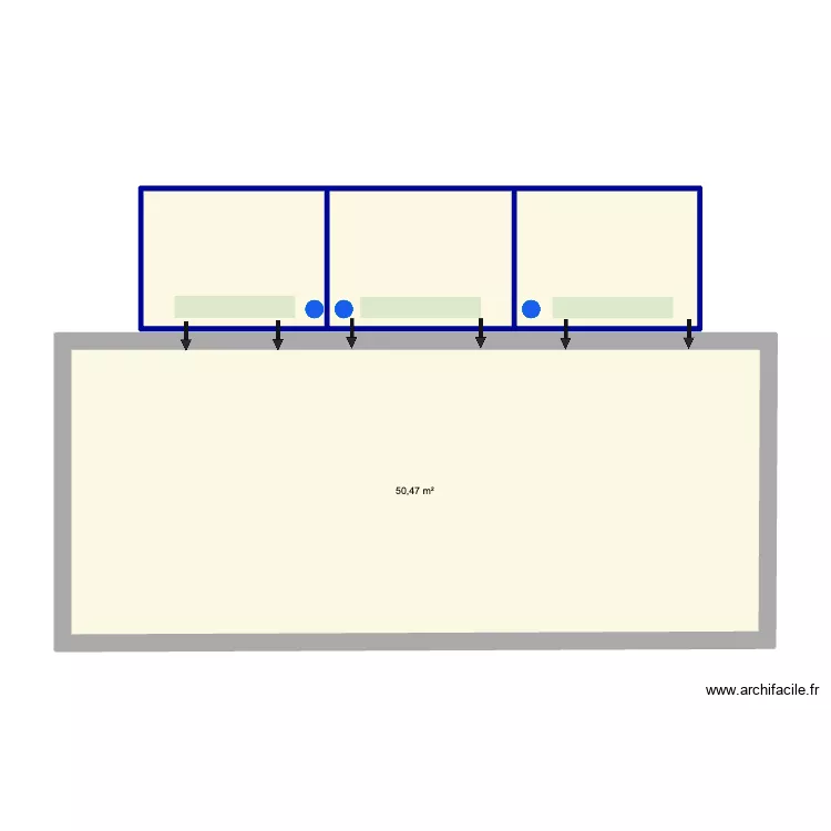 Christophe. Plan de 5  et 67 m²