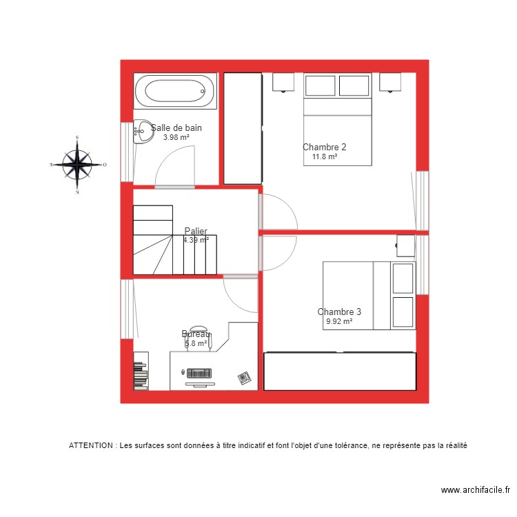 BI 1770 1er étage . Plan de 0 pièce et 0 m2