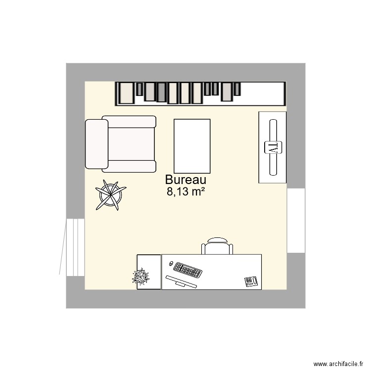 Bureau. Plan de 0 pièce et 0 m2