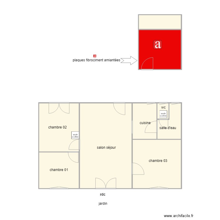 audran am. Plan de 0 pièce et 0 m2