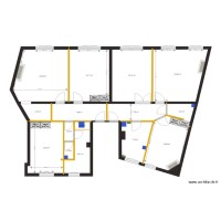 plan projet chateau neuilly EXISTANT murs &agrave; retirer plan 11