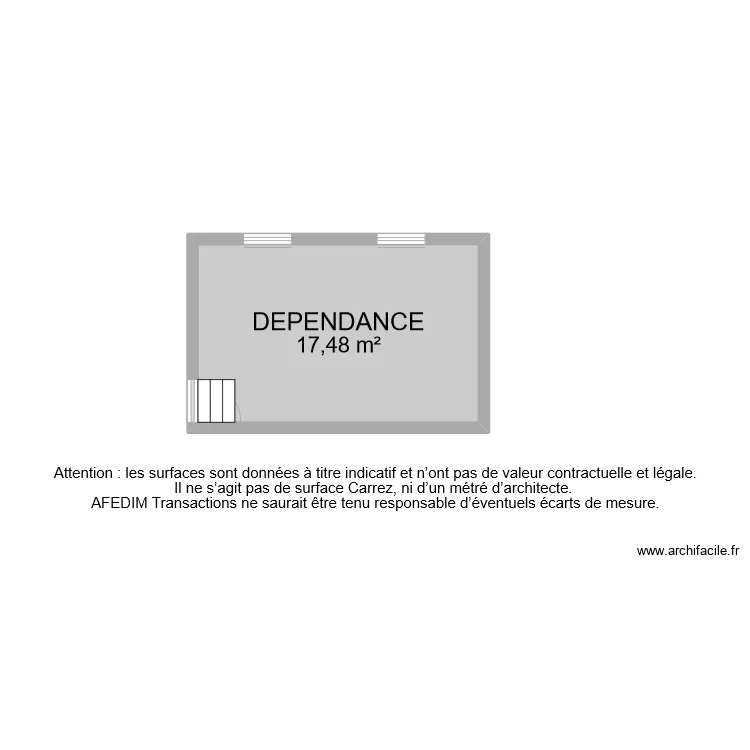 BI 7978 DEPENDANCE. Plan de 
