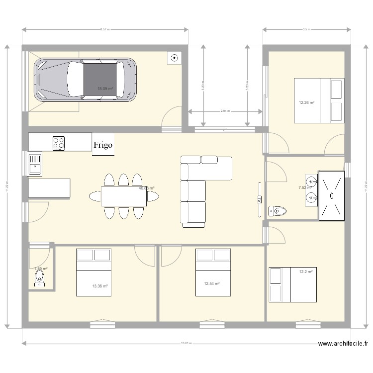 maison u 120m. Plan de 0 pièce et 0 m2