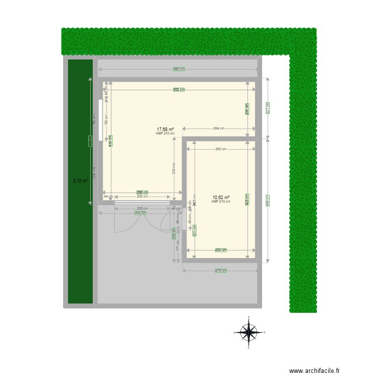 Abris de jardin pdf. Plan de 4 pièces et 88 m2