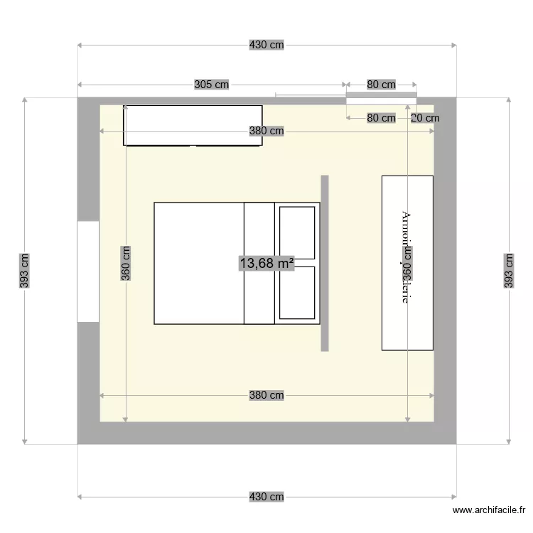 chambre2. Plan de 