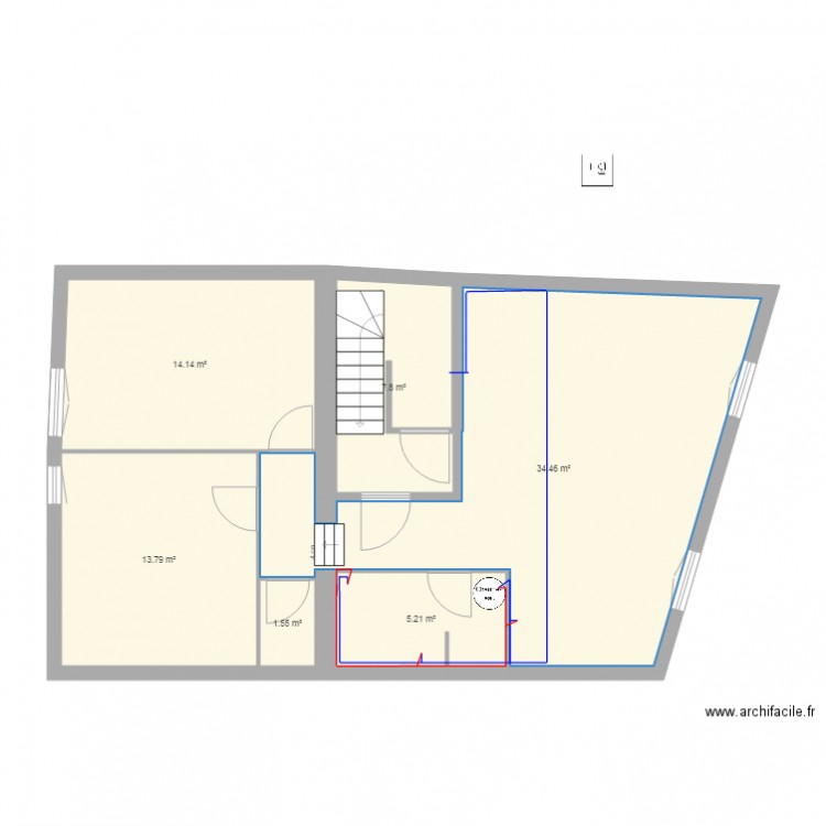 PLAN RL 1er circuit eau. Plan de 0 pièce et 0 m2