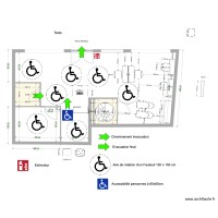 plan salon avec commode