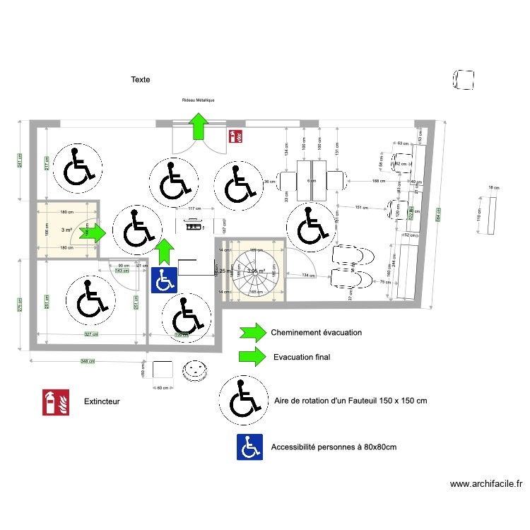 plan salon avec commode. Plan de 0 pièce et 0 m2