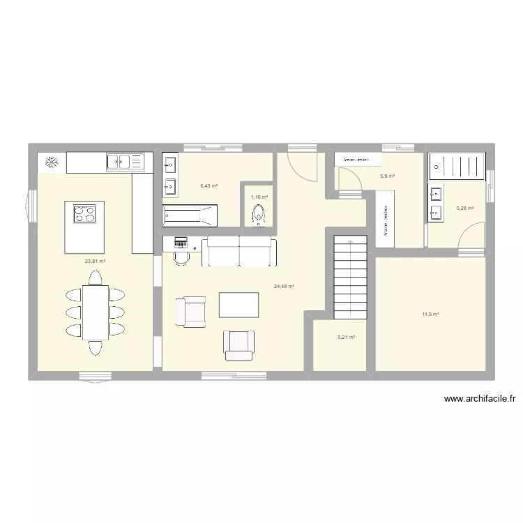 MAISON PAPA MAMAN. Plan de 
