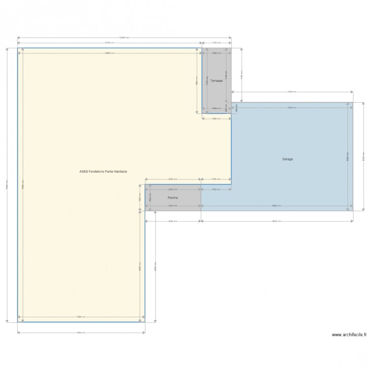 Axes Fondations GRANIEU. Plan de 0 pièce et 0 m2