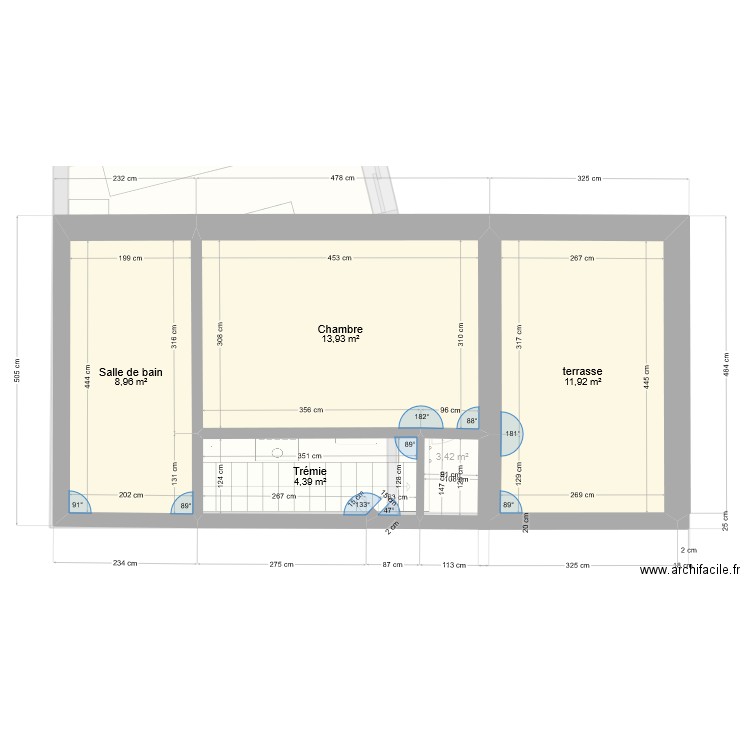 nif2. Plan de 8 pièces et 90 m2