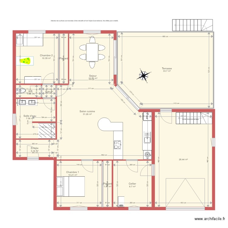 BI 1464 CHEVALLEREAU. Plan de 0 pièce et 0 m2