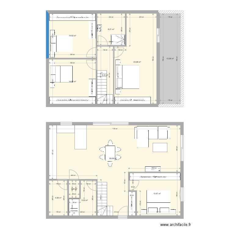 maison avec combles amenageables. Plan de 0 pièce et 0 m2