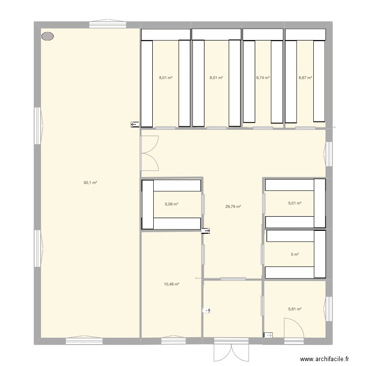 FROMAGERIE FINAL. Plan de 11 pièces et 141 m2