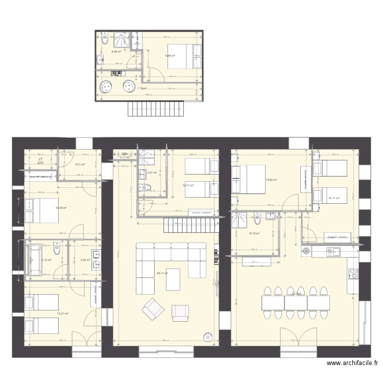 gite 12 02 2019. Plan de 0 pièce et 0 m2