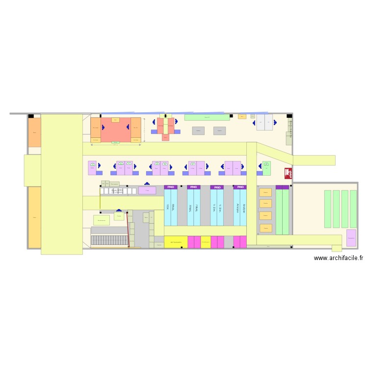 Zone expédition 1 ACTIF. Plan de 0 pièce et 0 m2