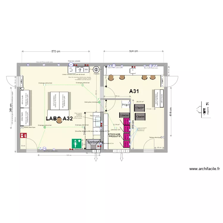 labo A32 modif octobre 2021. Plan de labo A32 modif octobre 2021. Plan de