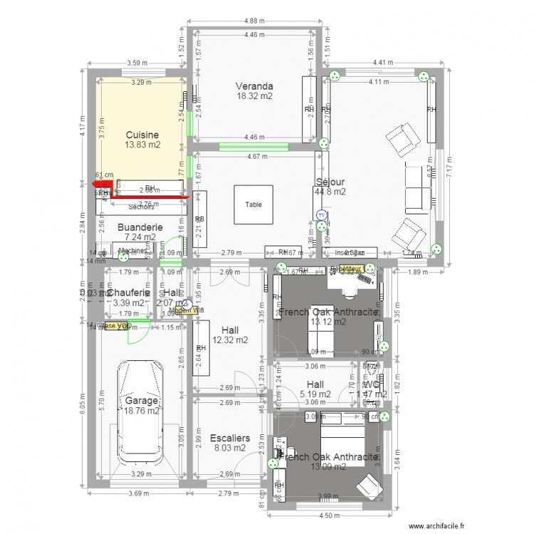 Moulin RDC 10 04. Plan de 0 pièce et 0 m2