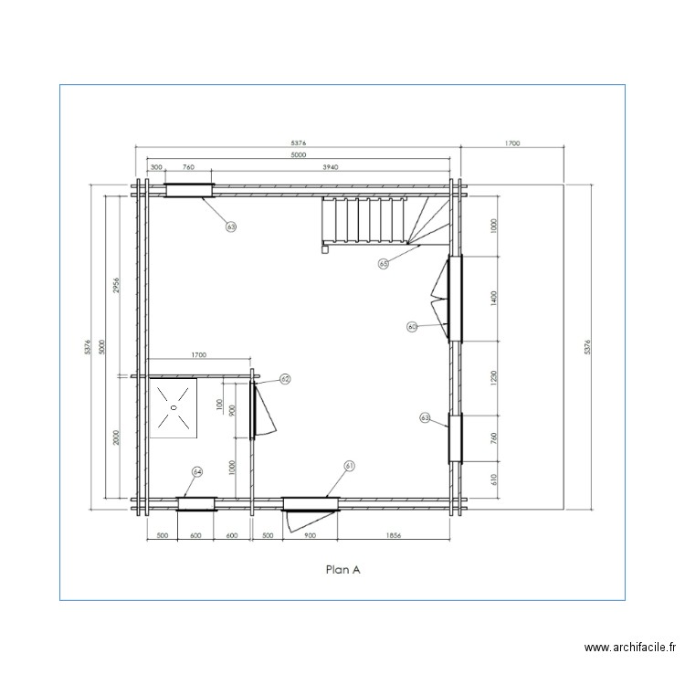 plan rdc coté. Plan de 0 pièce et 0 m2