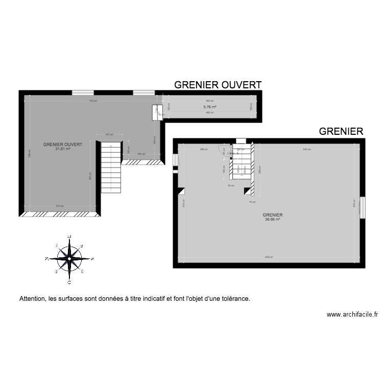 BI 2890 annexes grenier. Plan de 0 pièce et 0 m2