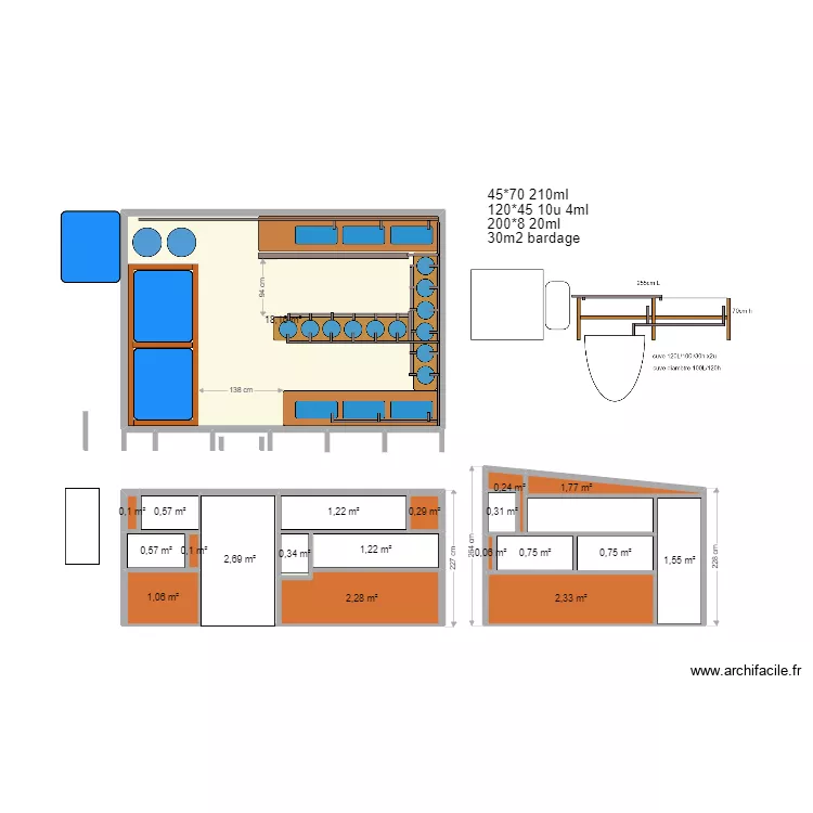 aqua. Plan de 