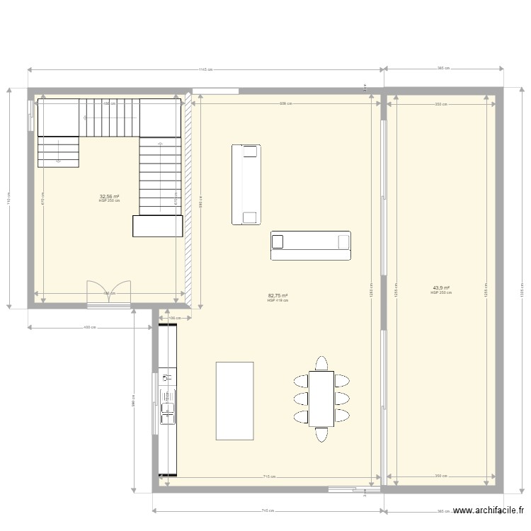 chc. Plan de 0 pièce et 0 m2