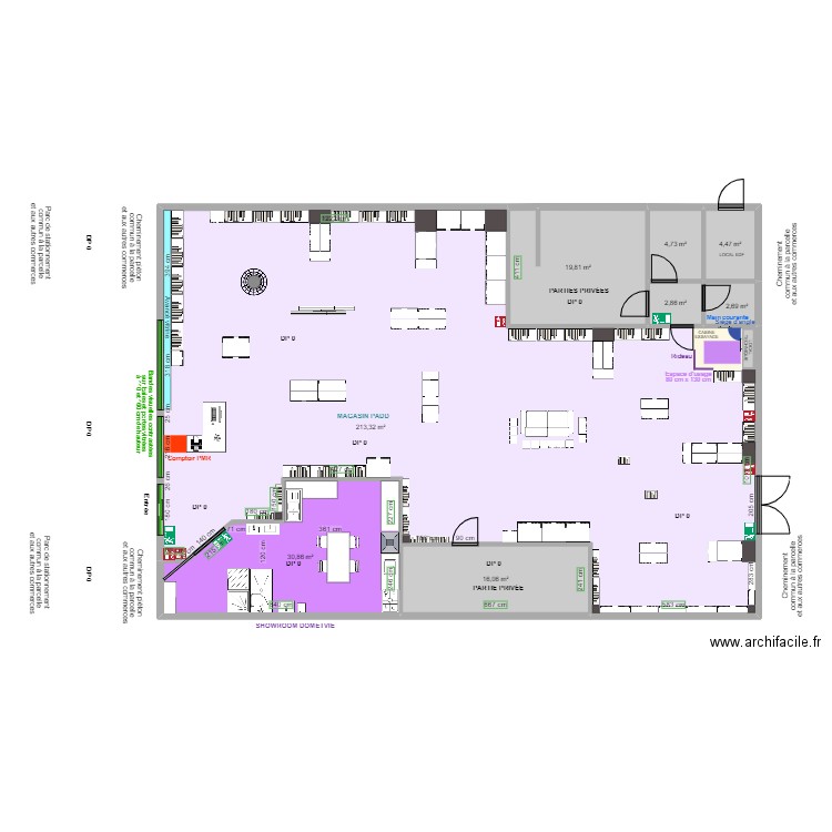 DOMETVIE APRES TRAVAUX. Plan de 10 pièces et 301 m2