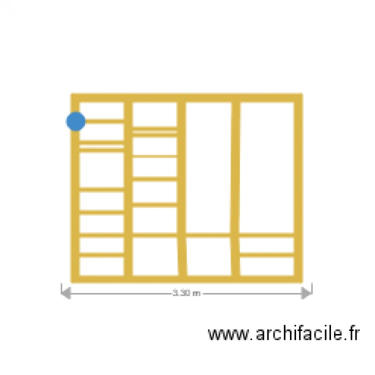 Bibliothèque initiale. Plan de 0 pièce et 0 m2