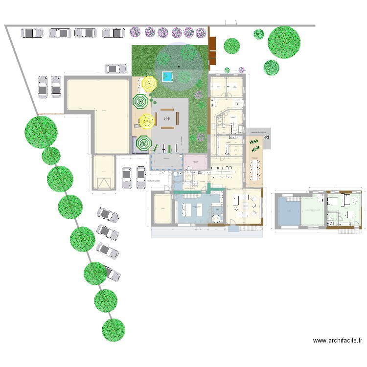 maison flowers 12. Plan de 24 pièces et 478 m2