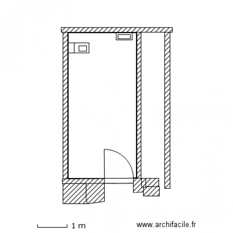 Local actuel. Plan de 0 pièce et 0 m2