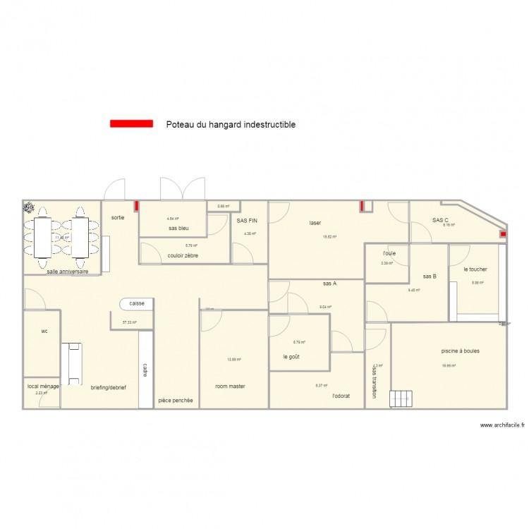 Plan claira milimètre MODIF DEUX. Plan de 0 pièce et 0 m2