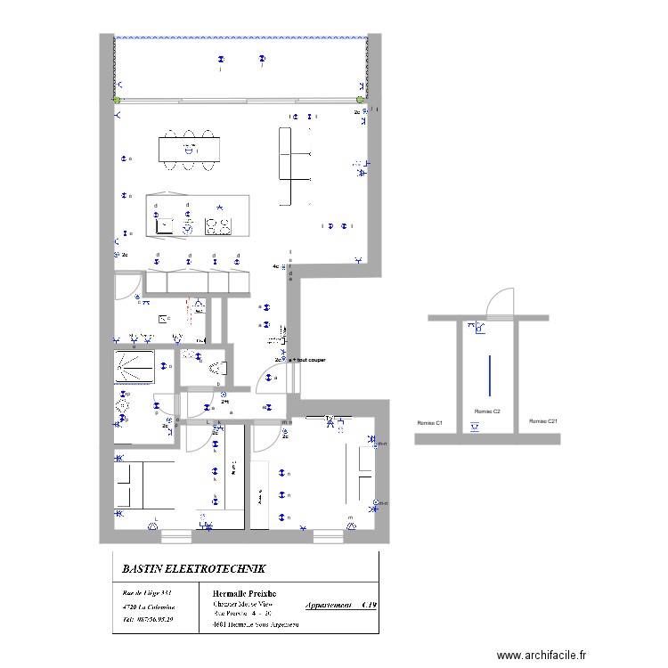 Appartement  Meuse View Bâtiment C19 traditionnelle. Plan de 0 pièce et 0 m2