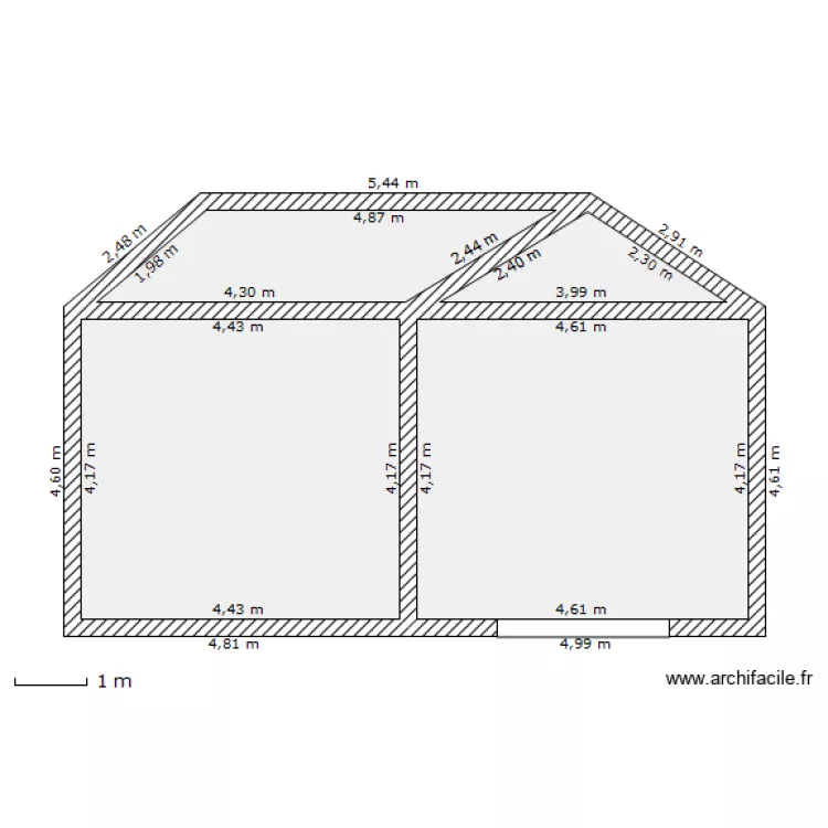 Abri C&ocirc;t&eacute;. Plan de 