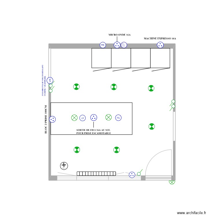 cuisine. Plan de 0 pièce et 0 m2