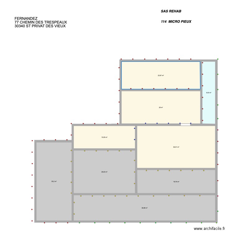 FERNANDEZ ST PRIVAT DES VIEUX 1. Plan de 0 pièce et 0 m2