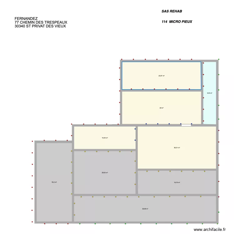 FERNANDEZ ST PRIVAT DES VIEUX 1. Plan de 