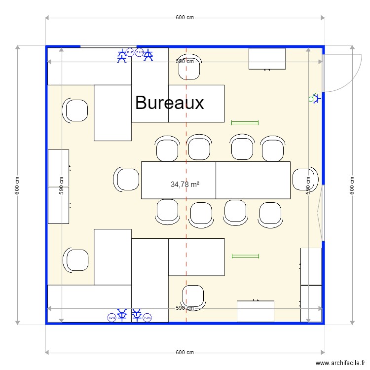 Laetitia Leysten Bureaux. Plan de 0 pièce et 0 m2