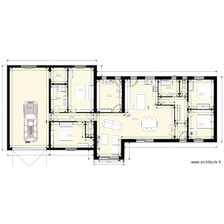 PLAN RDC PLEIN PIED 25 08 2021. Plan de 0 pièce et 0 m2