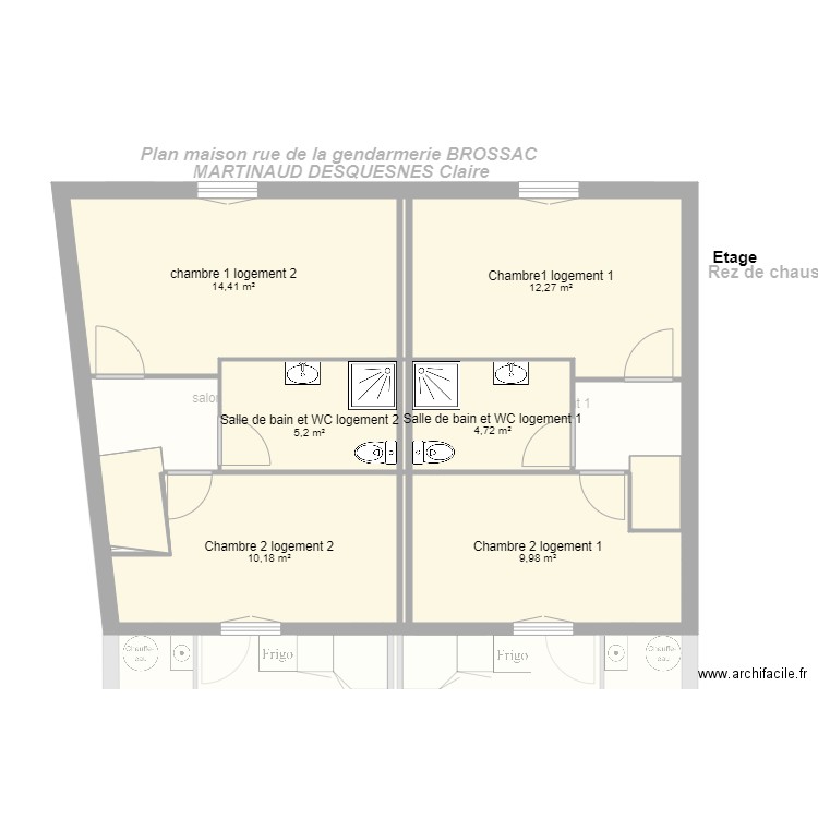 maison de brossac. Plan de 0 pièce et 0 m2