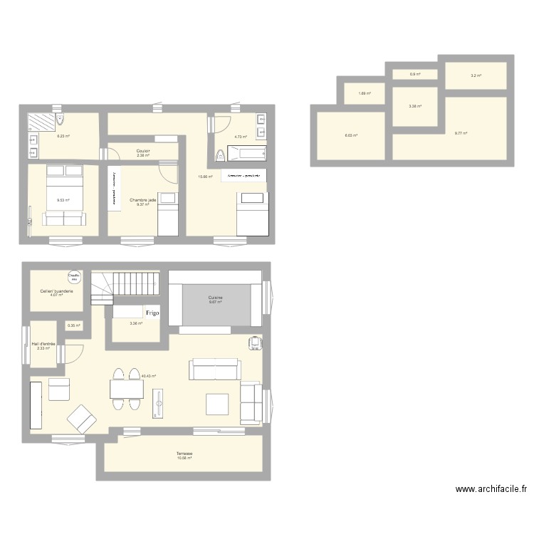 MAISON GATTIERES. Plan de 0 pièce et 0 m2