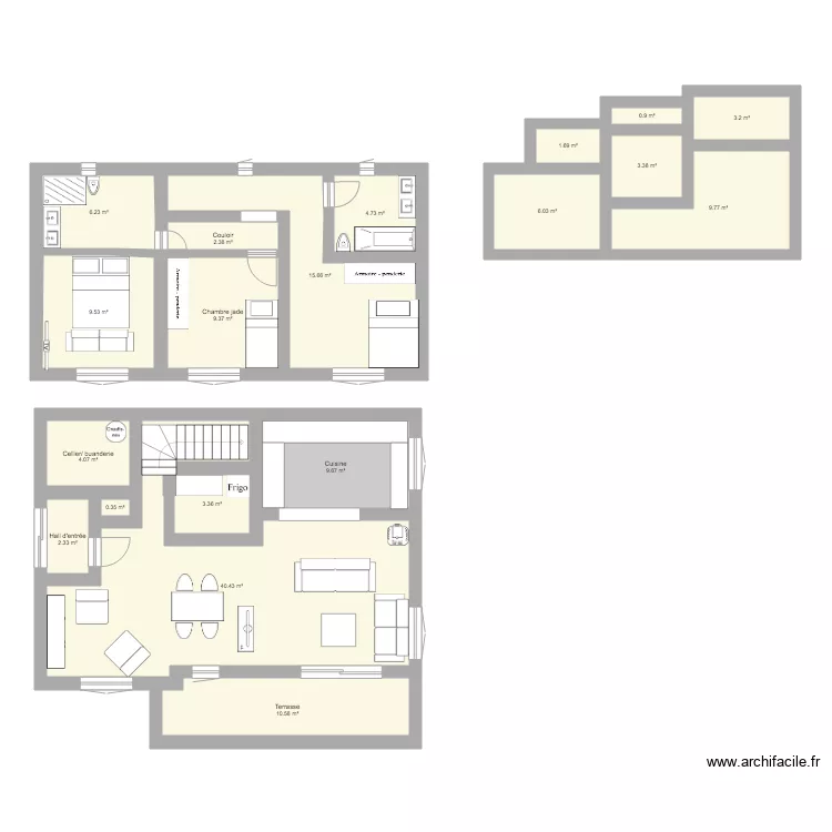MAISON GATTIERES. Plan de MAISON GATTIERES. Plan de
