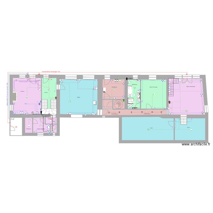 Electricité Remy V3. Plan de 0 pièce et 0 m2
