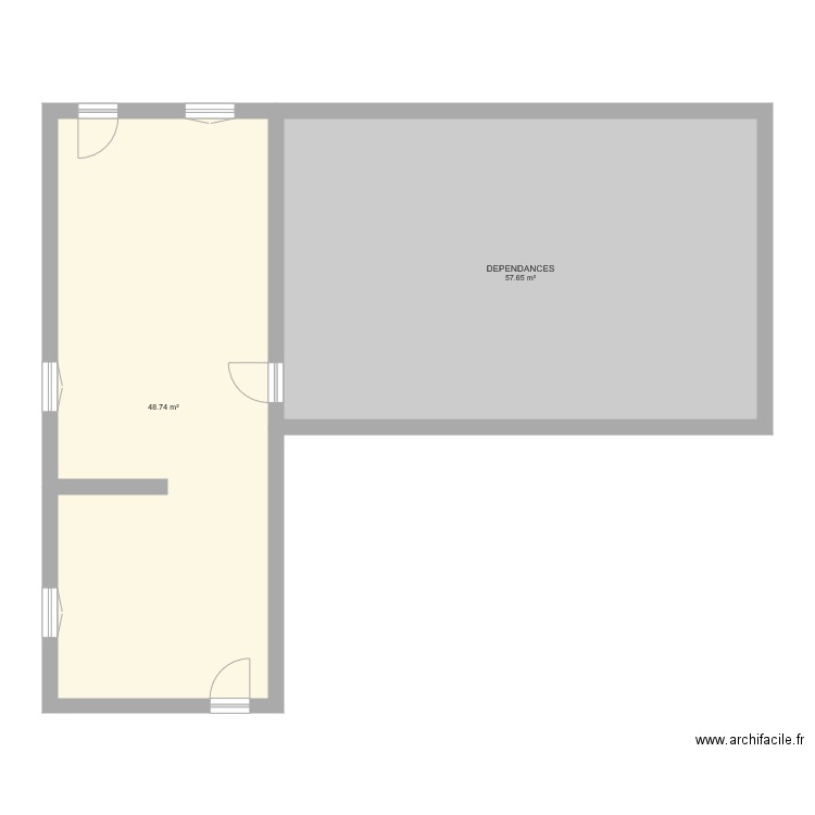 LAGOUTTE ALEX. Plan de 0 pièce et 0 m2