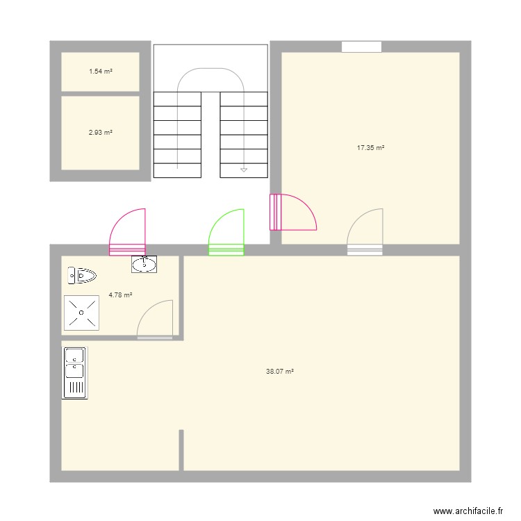 1st floor. Plan de 0 pièce et 0 m2